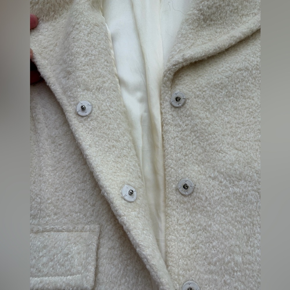 Nine West Cream Wool Coat - Picture 8 of 13